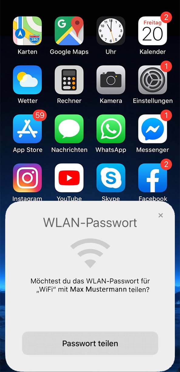 Wlan Passwort Teilen Android